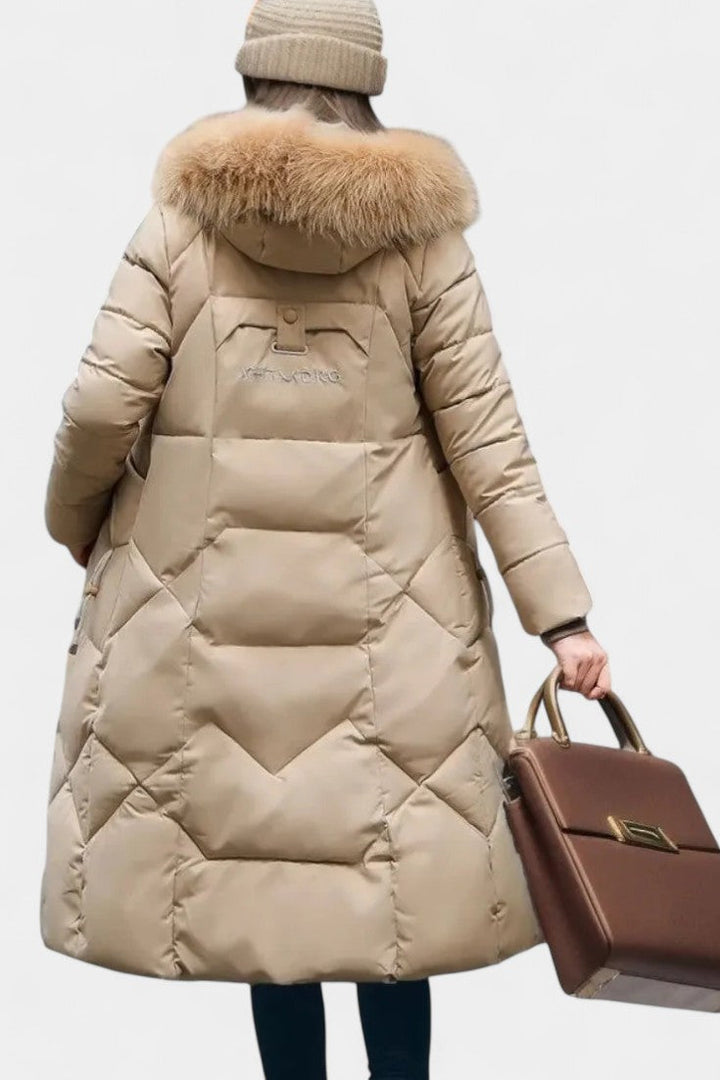 Maisha Winter Coat with Stylish Hood and Flattering Fit
