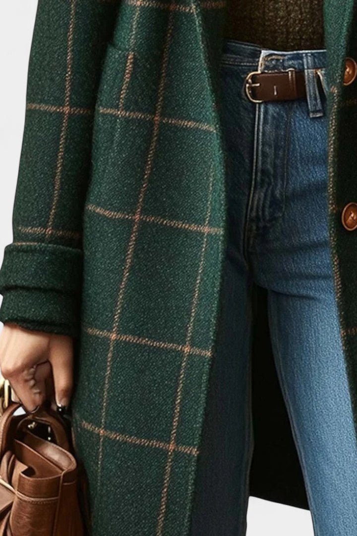Saphira Classic Tailored Check Coat