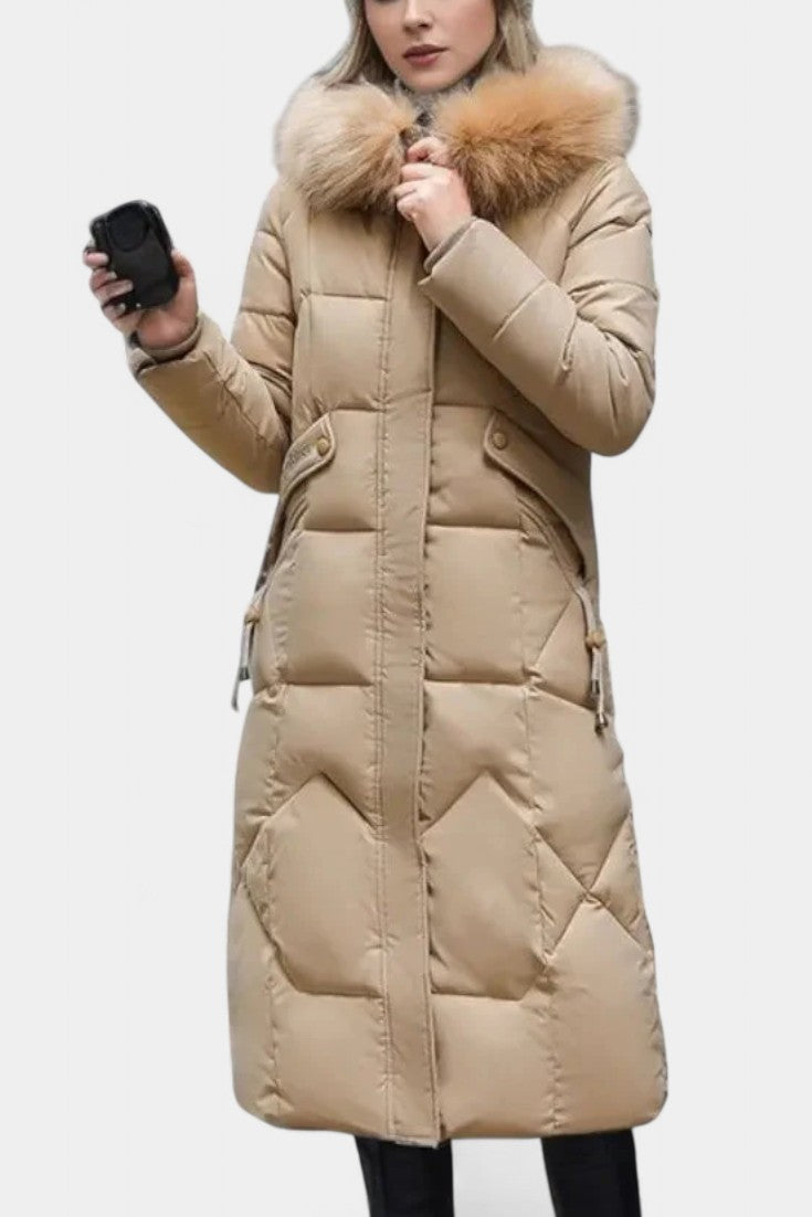 Maisha Winter Coat with Stylish Hood and Flattering Fit