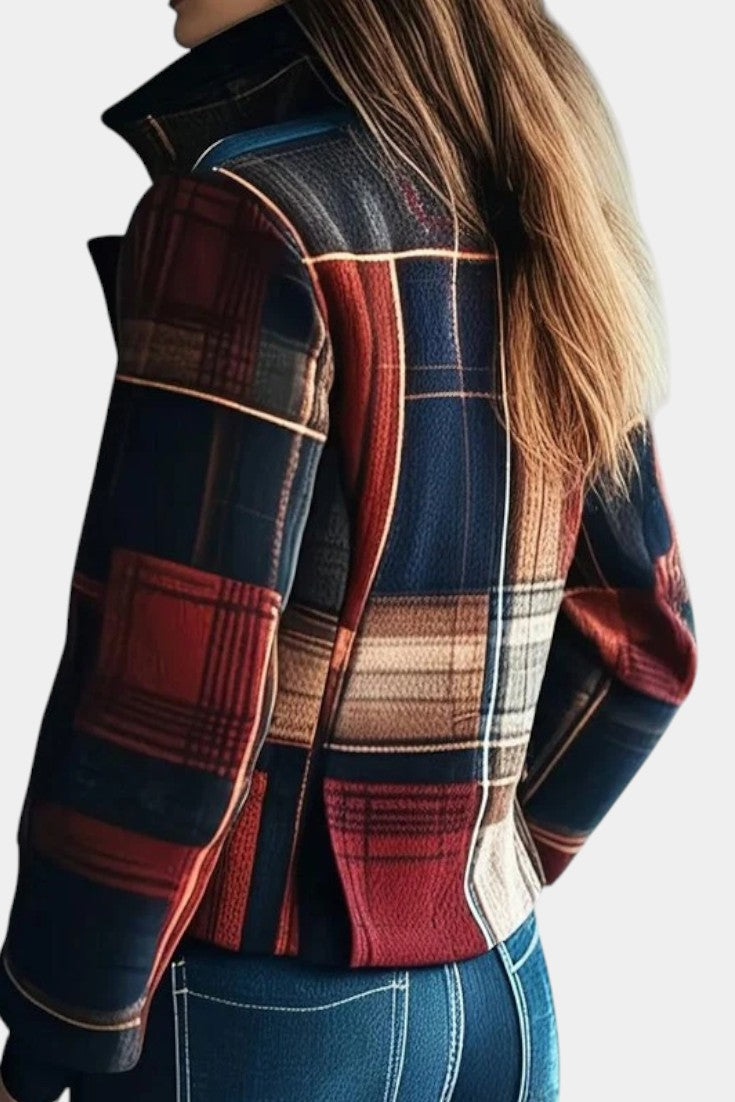 Iriska Timeless Check Wool Coat
