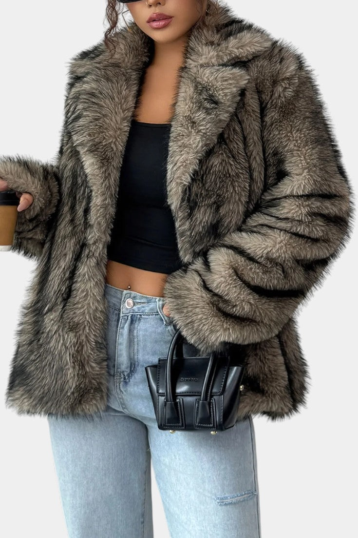 Vérène Soft Faux Fur Long Coat