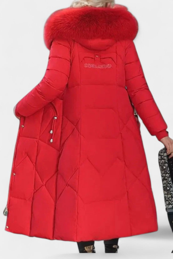 Maisha Winter Coat with Stylish Hood and Flattering Fit