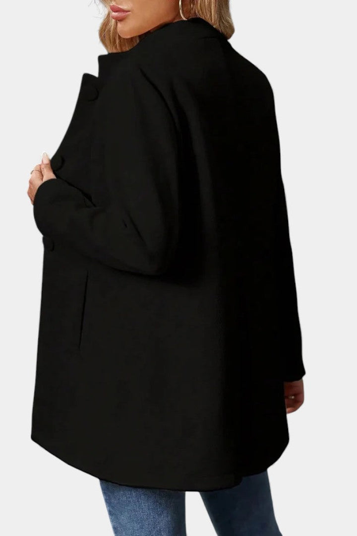 Lyana Long Sleeve Overcoat with High Collar
