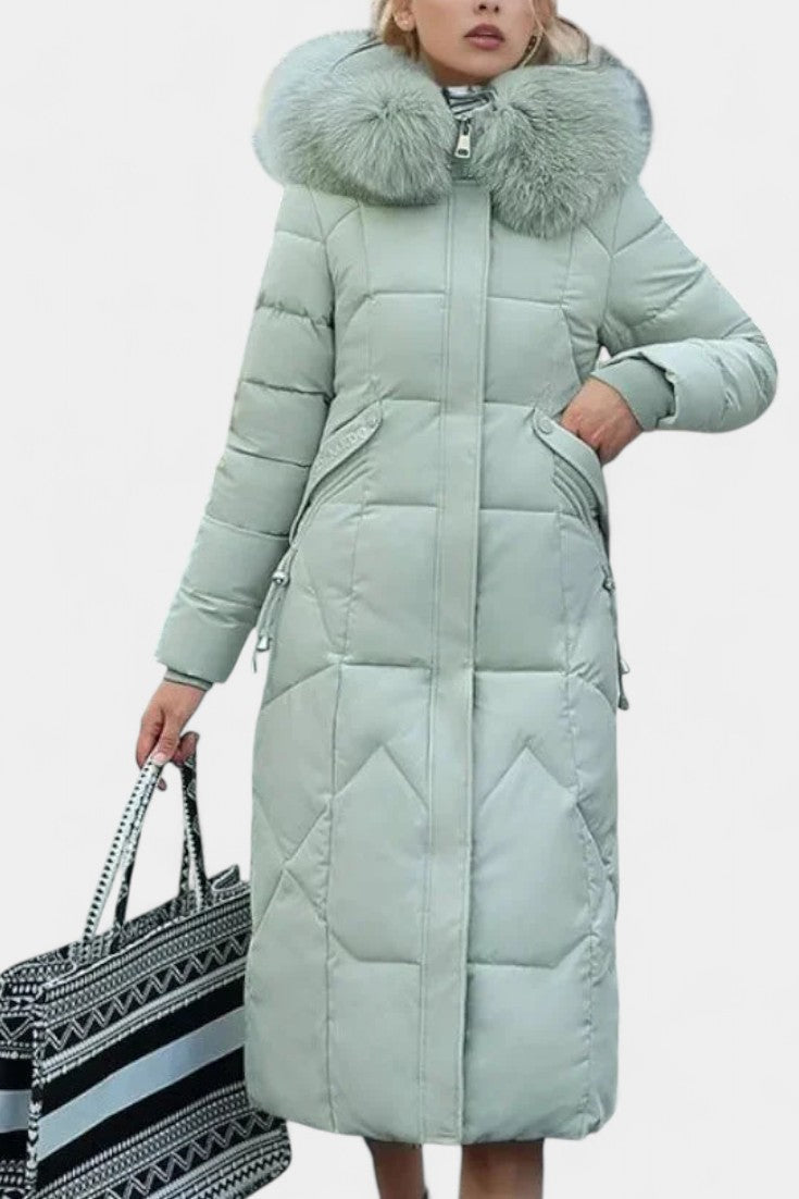 Maisha Winter Coat with Stylish Hood and Flattering Fit