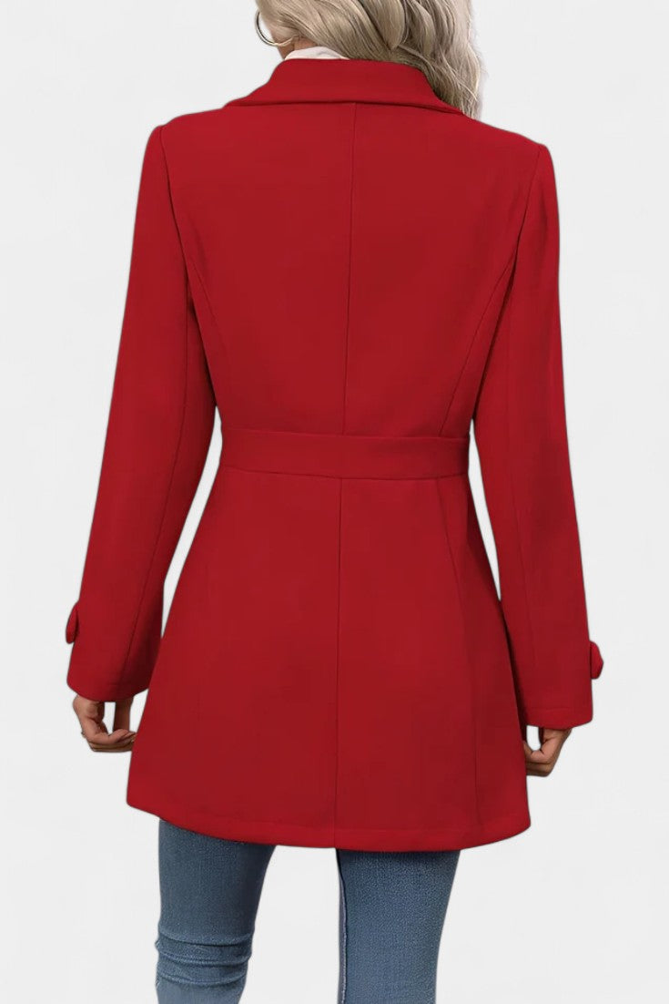 Cléophée Tailored Blazer with Lapels and Button Fastening
