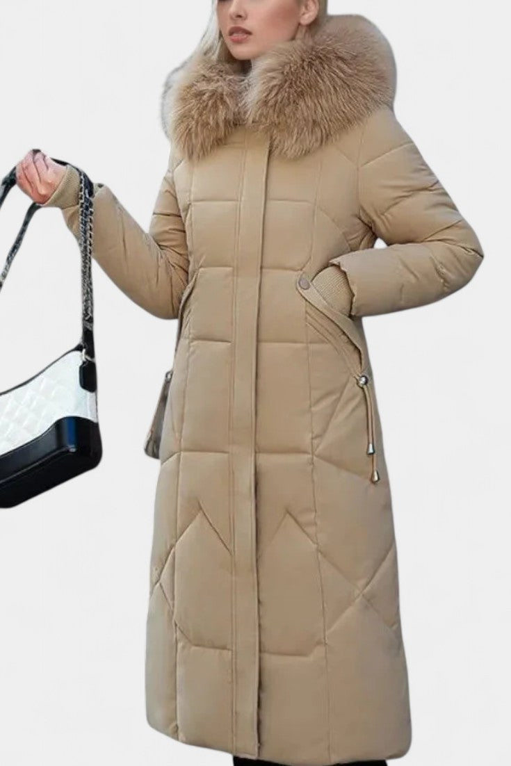 Maisha Winter Coat with Stylish Hood and Flattering Fit