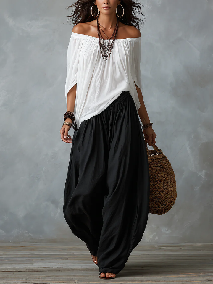 Genevieve | Relaxed Off-Shoulder Two-Piece Set