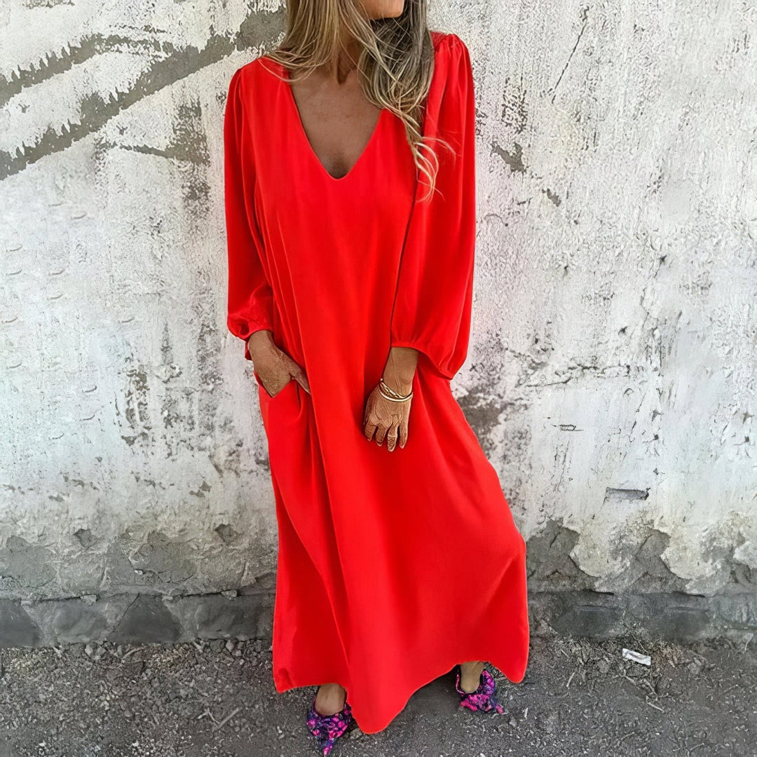 Vesper™ | Long Boho Dress with Pockets