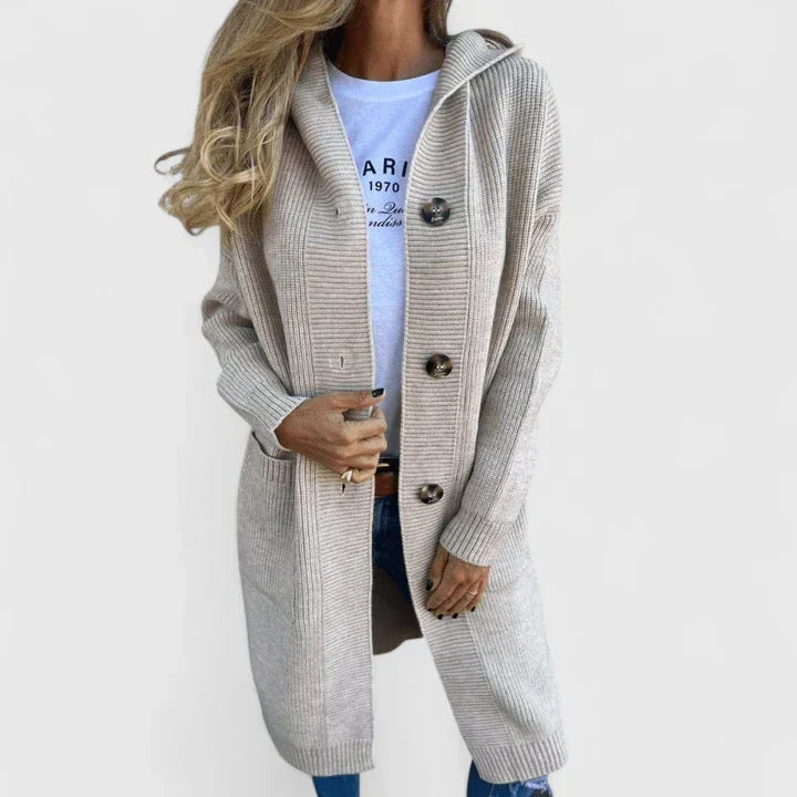 Dottie™ | Cozy Button-Front Long Cardigan