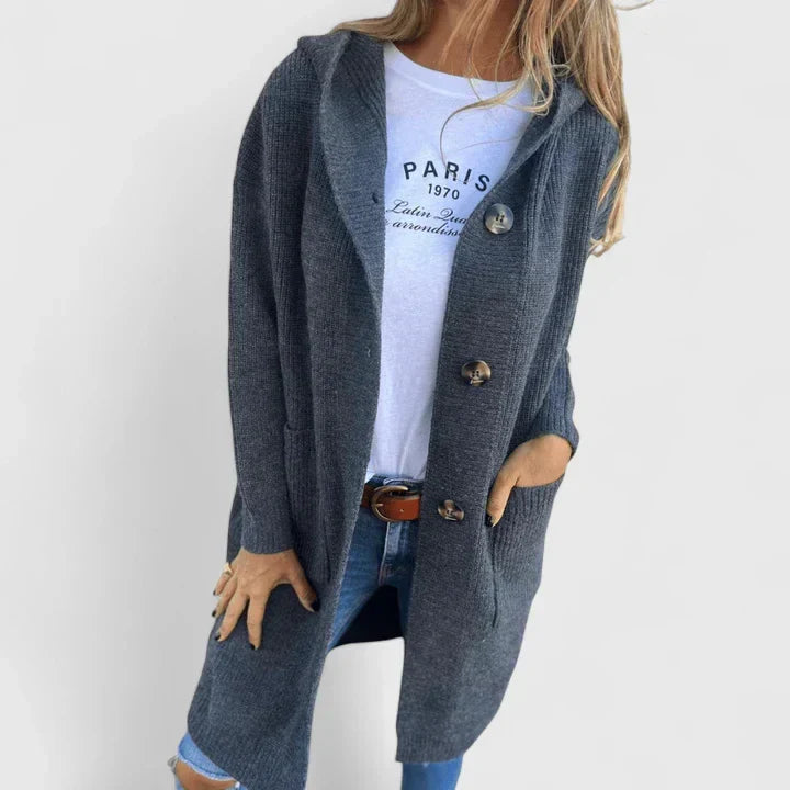 Dottie™ | Cozy Button-Front Long Cardigan