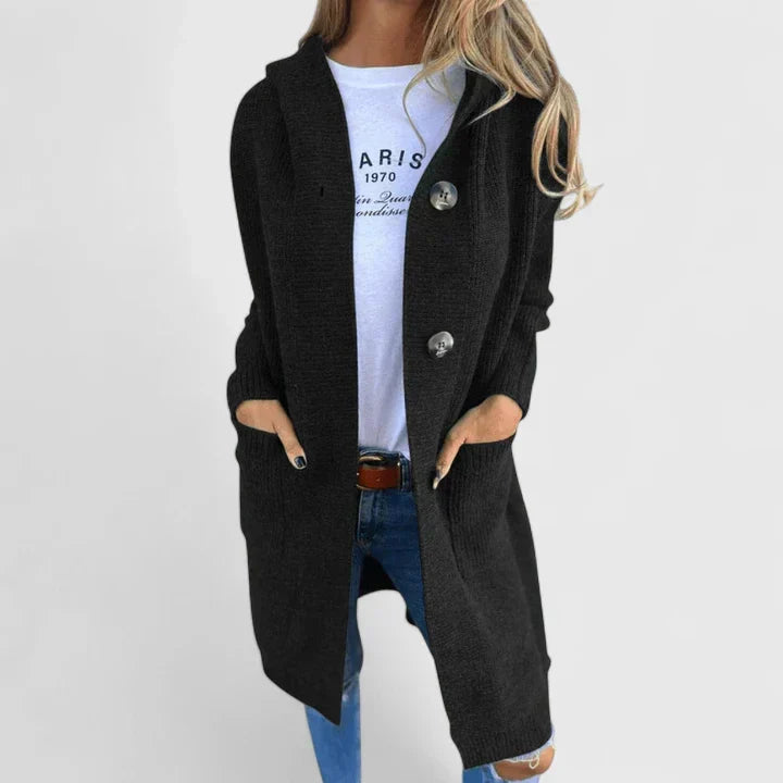 Dottie™ | Cozy Button-Front Long Cardigan