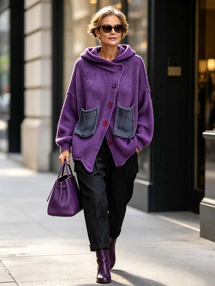 Bellara™ | Oversized Pocket Detail Cardigan