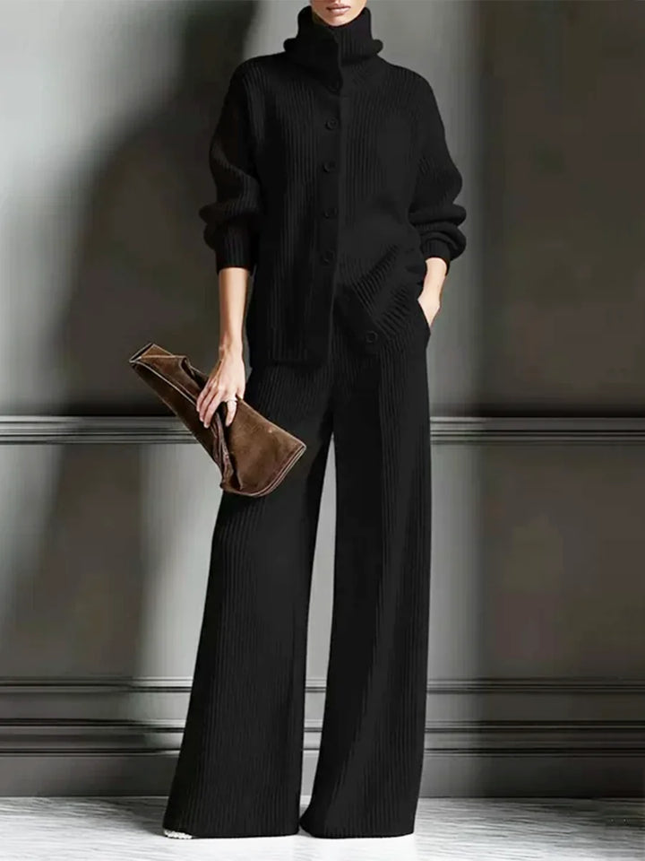 Clara™ | Cozy Knit Cardigan & Pants Two-Piece Set