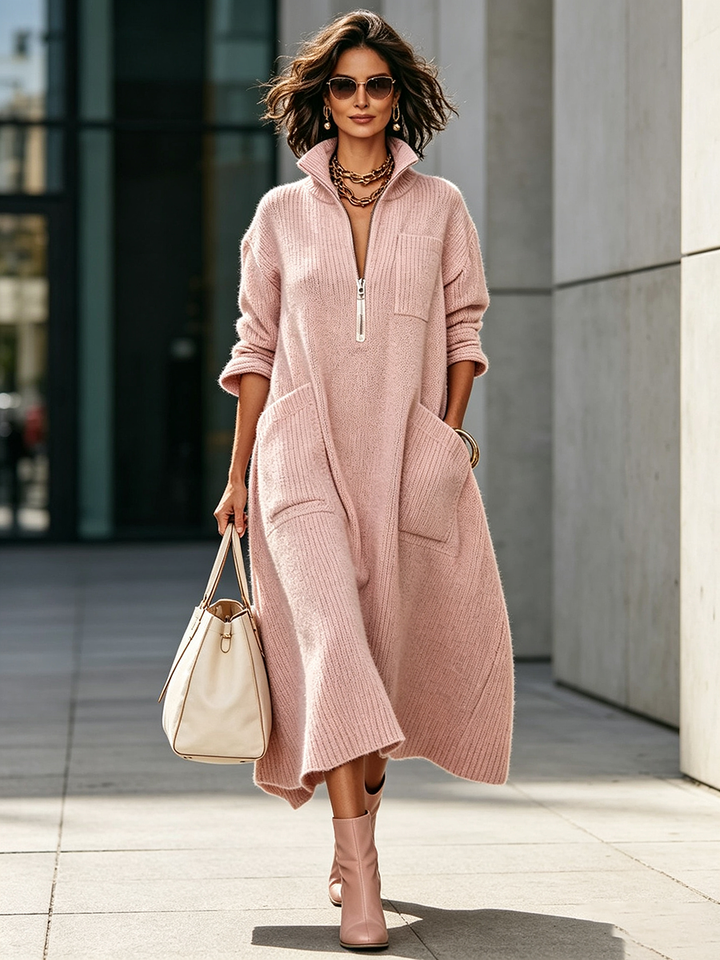 Rachel™ | Oversized Knit Midi Dress