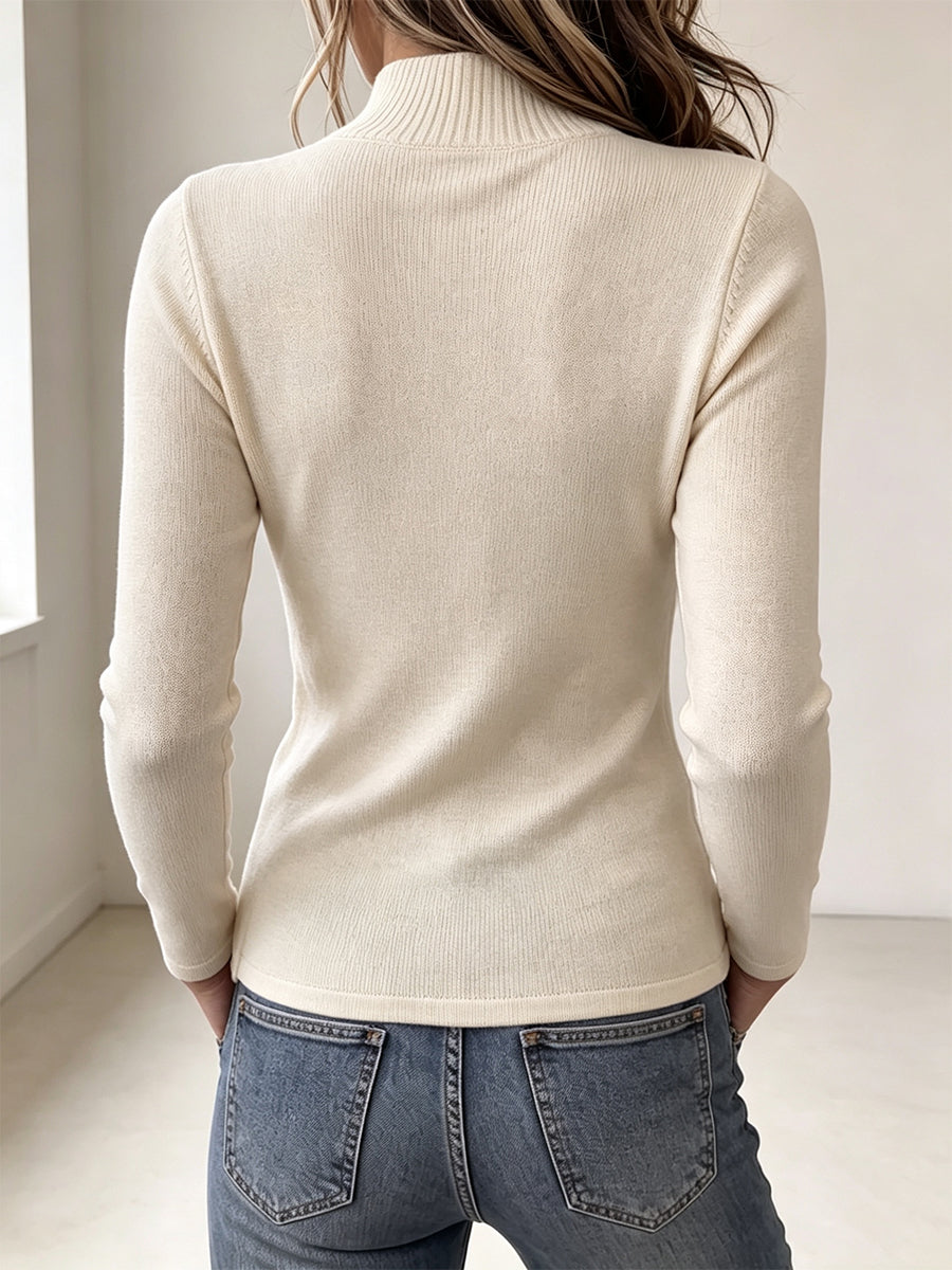 Fiora™ | Chic Asymmetric Multi-Button Knit Top