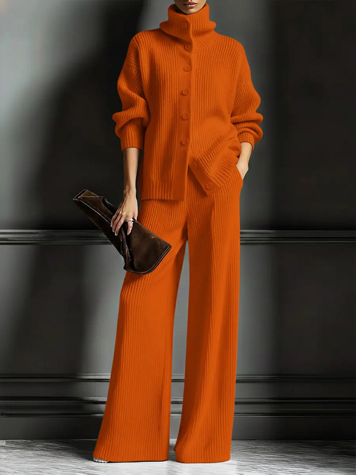 Clara™ | Cozy Knit Cardigan & Pants Two-Piece Set
