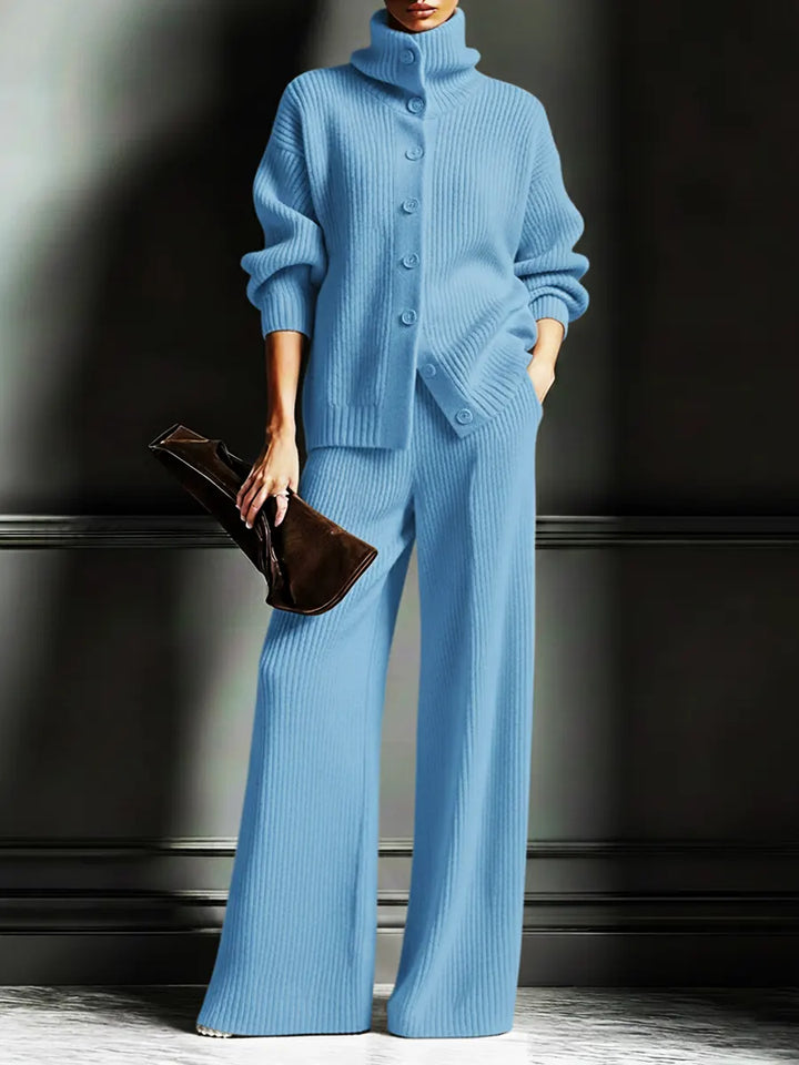 Clara™ | Cozy Knit Cardigan & Pants Two-Piece Set