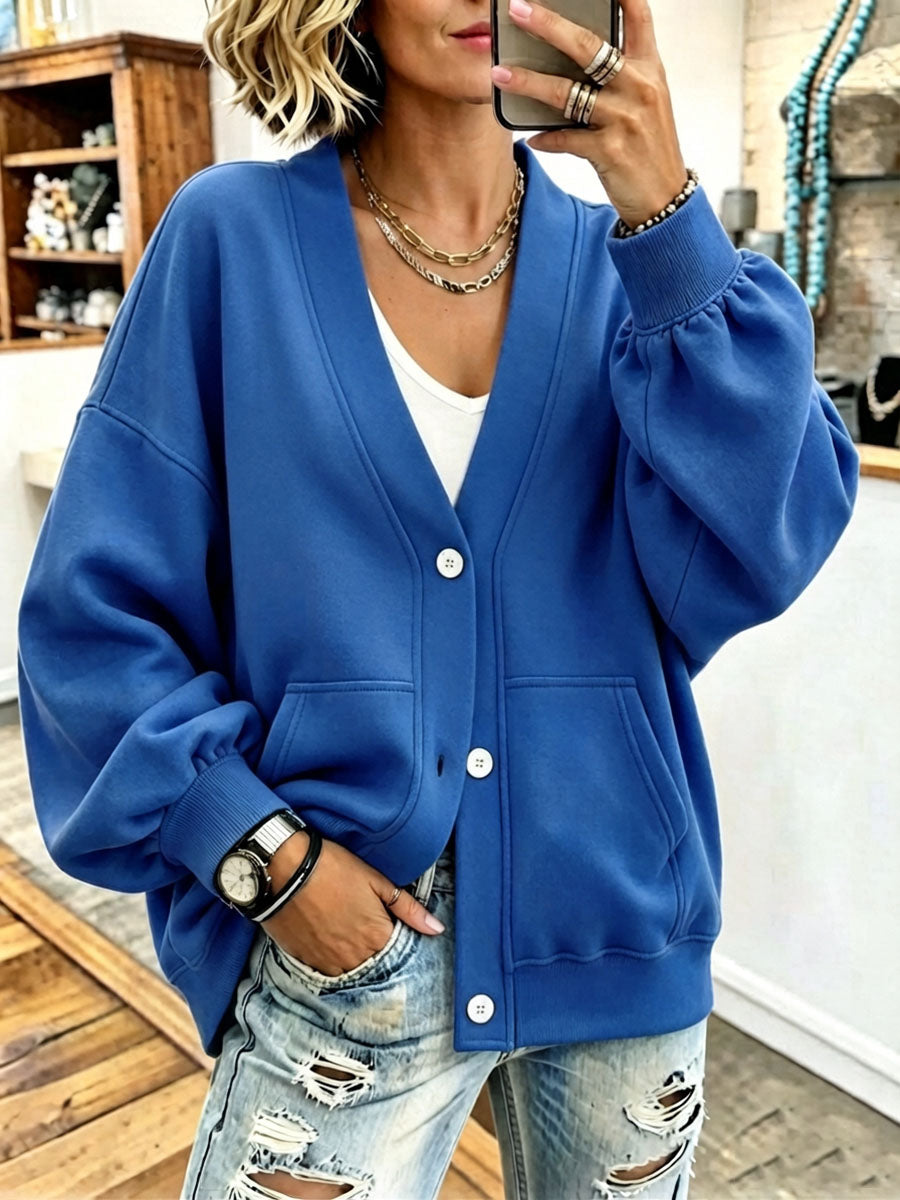 Julia™ | V-neck Button-down Cardigan