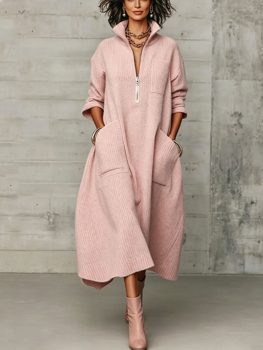 Rachel™ | Oversized Knit Midi Dress