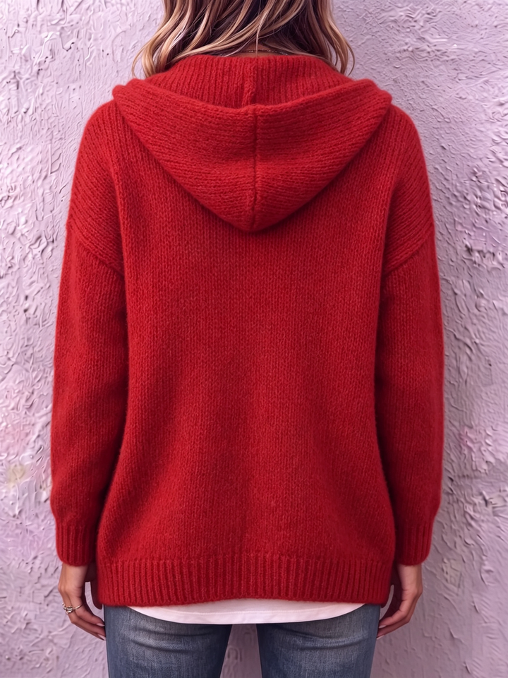 Hannah™ | Chic Hooded Knit Cardigan