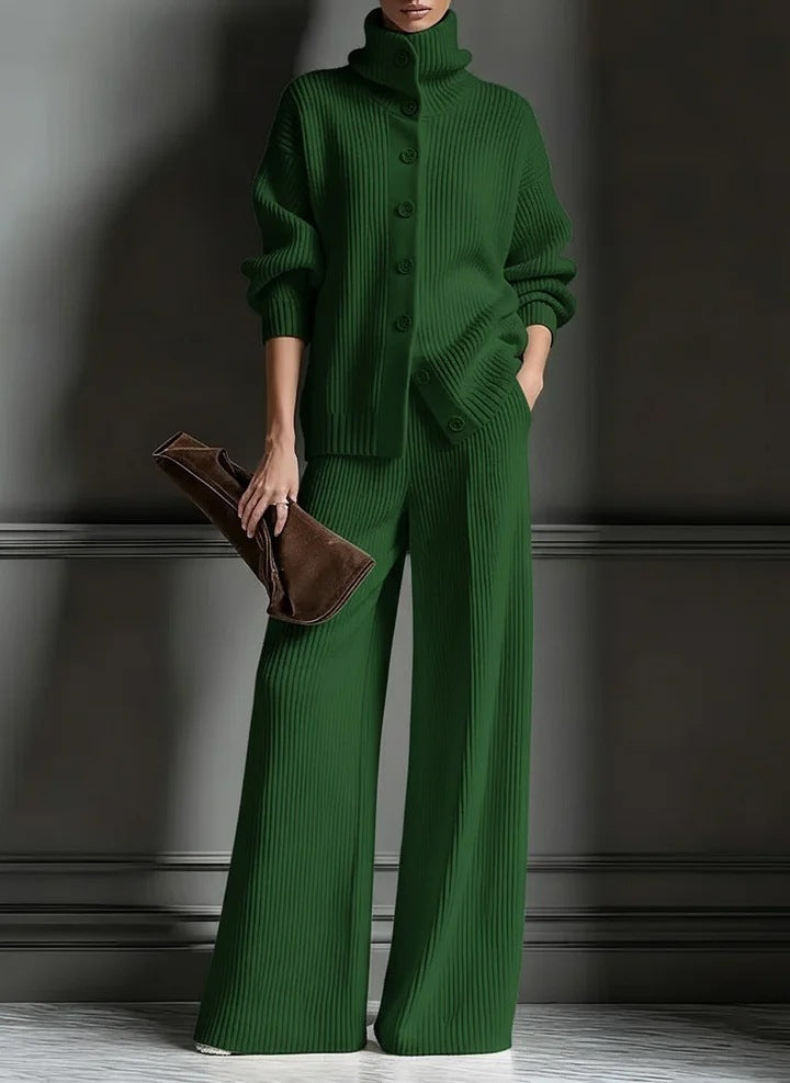 Clara™ | Cozy Knit Cardigan & Pants Two-Piece Set
