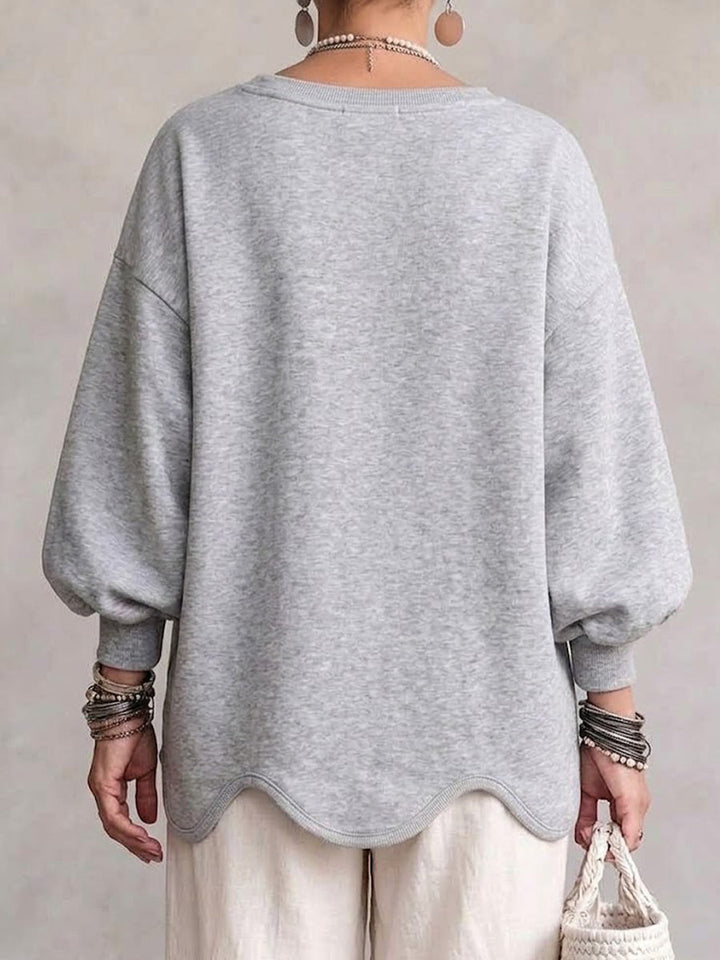 Emily | Relaxed Balloon Sleeve Casual Sweatshirt