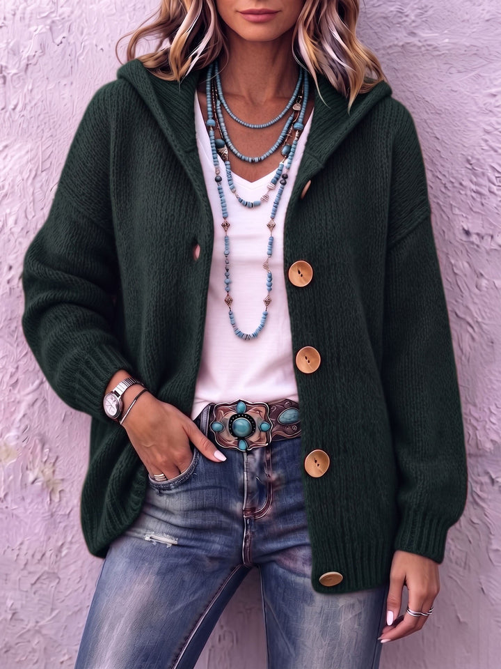 Hannah™ | Chic Hooded Knit Cardigan