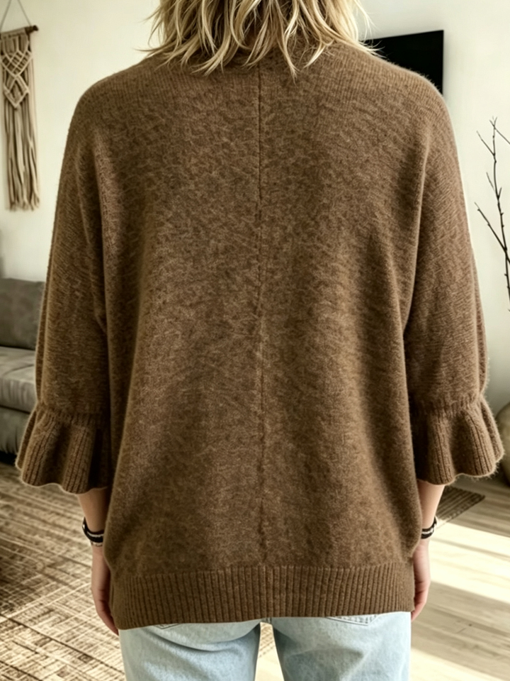 Samantha™ | Casual Knit Cardigan With Three-quarter Sleeves