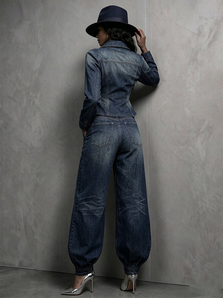 Charlotte™ | Sophisticated Plaid Cured-Hem Wide-Leg Trousers