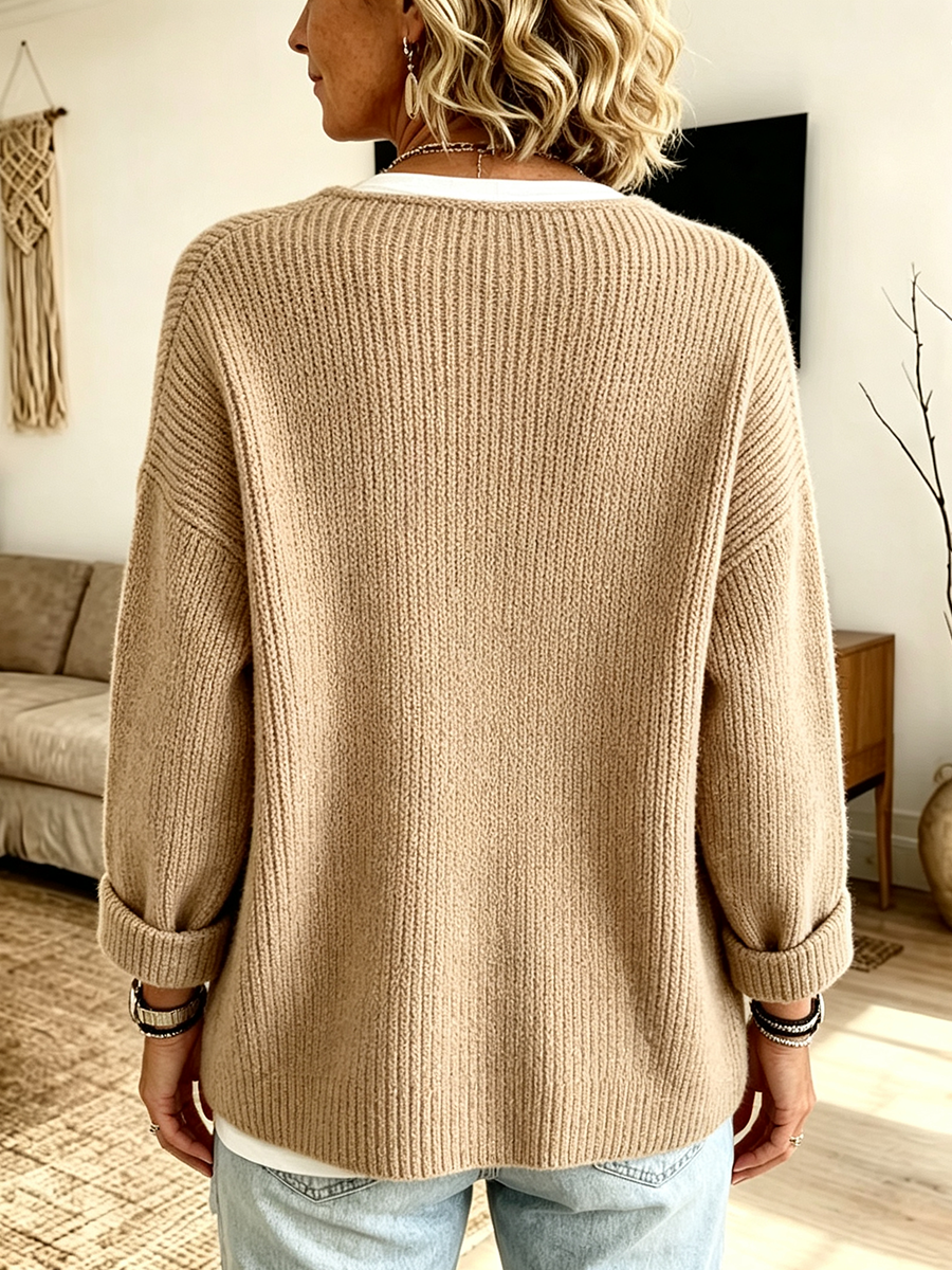 Natalie™ | Asymmetrical Knit Cardigan