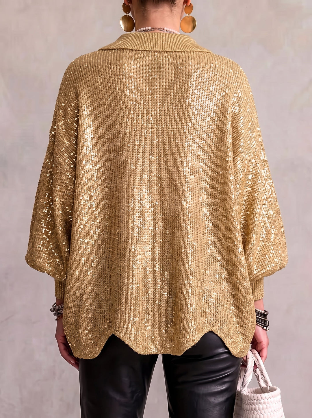 Selene™ | Oversized Collared Button Knit Cardigan