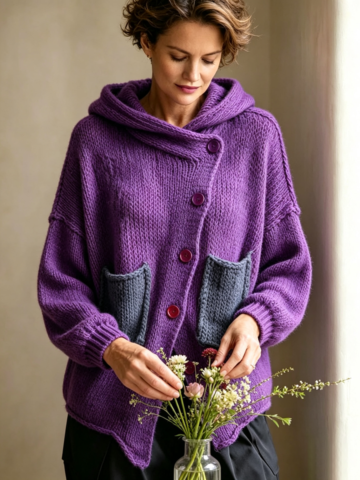 Bellara™ | Oversized Pocket Detail Cardigan