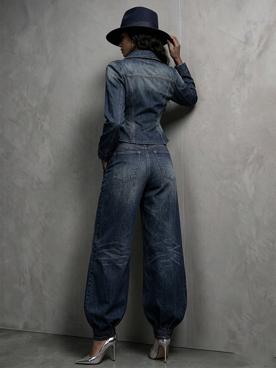 Vivia™ | Plaid Curved-Hem Wide-Leg Trousers