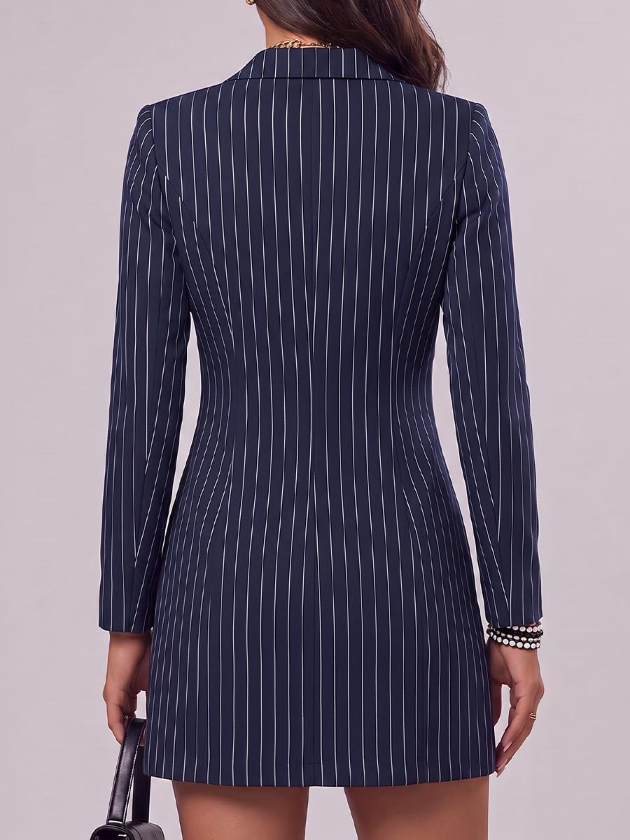 Amelia™ | Women's Striped Suit Dress