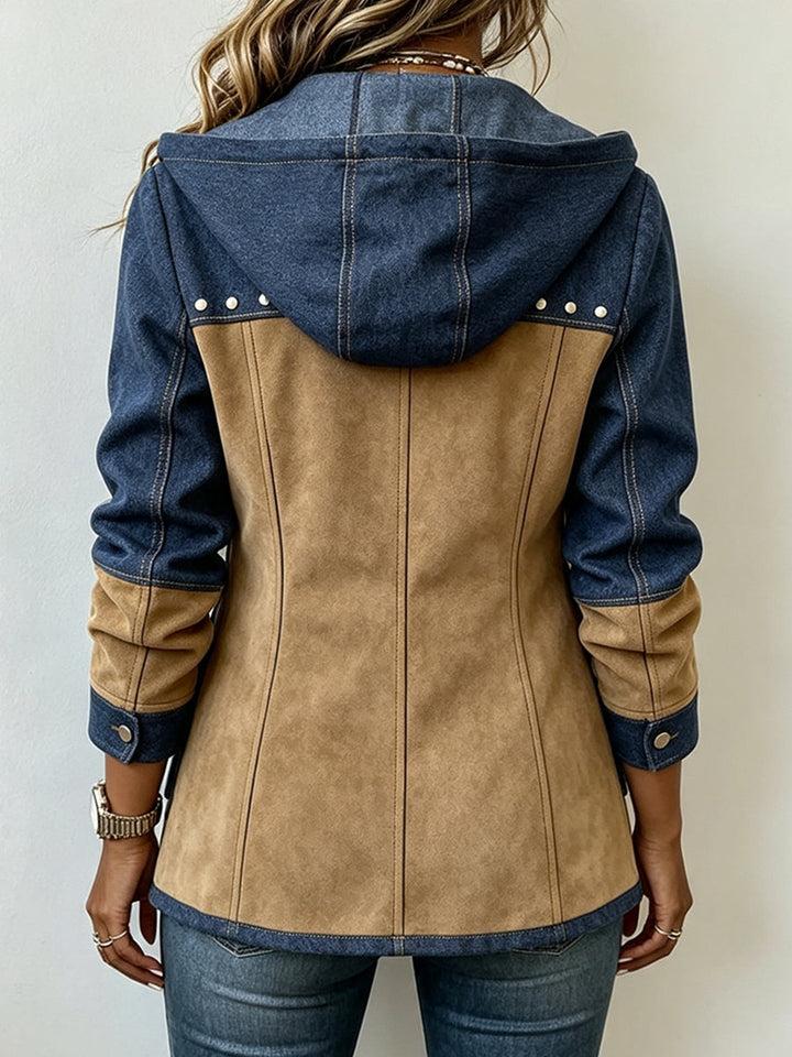 Aurelia™ | Patchwork Cotton Hooded Casual Jacket