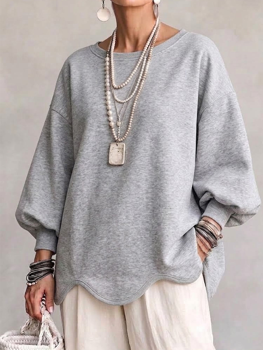 Emily | Relaxed Balloon Sleeve Casual Sweatshirt
