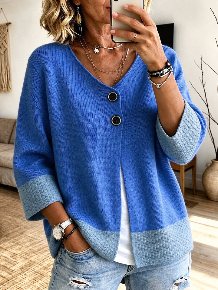 Sophia™ | Color-block Knit Cardigan