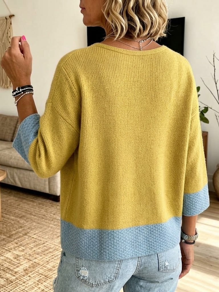 Sophia™ | Color-block Knit Cardigan