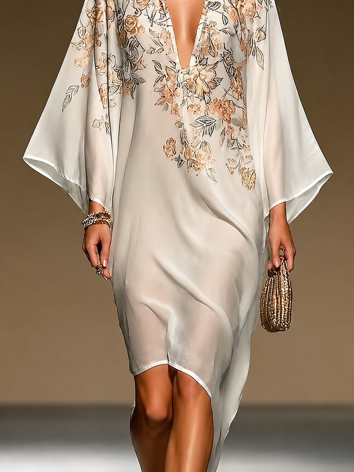 Luna | Floral Bohemian Maxi Dress