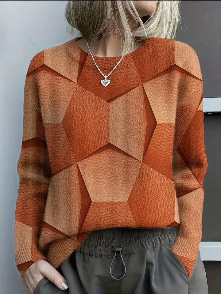 Shirley™ | Artistic Geometric Pattern Casual Sweater