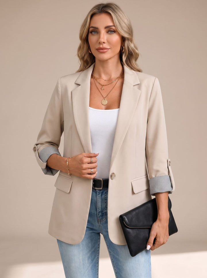 Johanna | Rollable-Sleeve Soft-Tailored Blazer